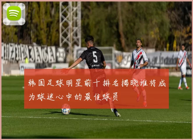 韩国足球明星前十排名揭晓谁将成为球迷心中的最佳球员